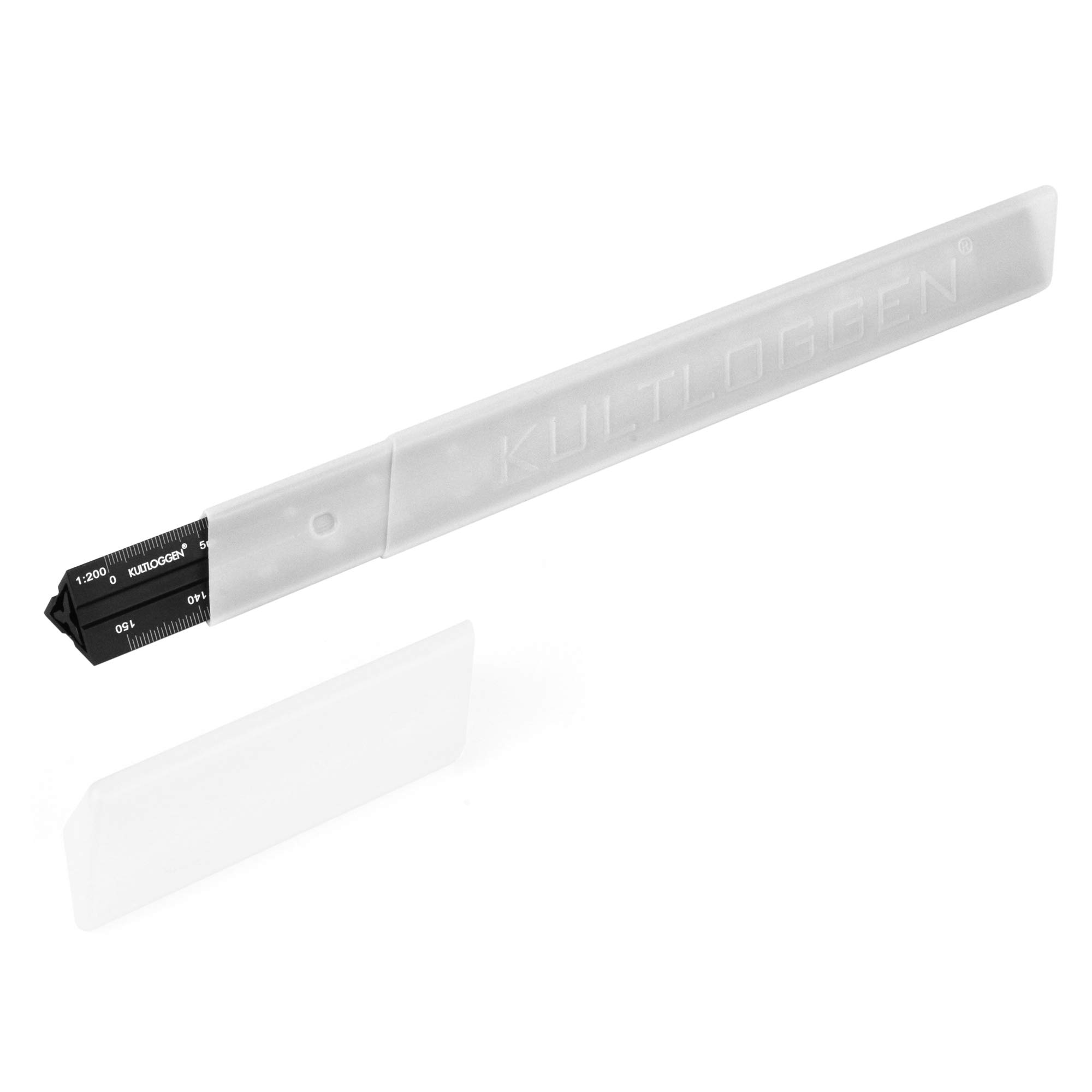 Escala triangular aluminio Regla grabada con láser 2 piezas