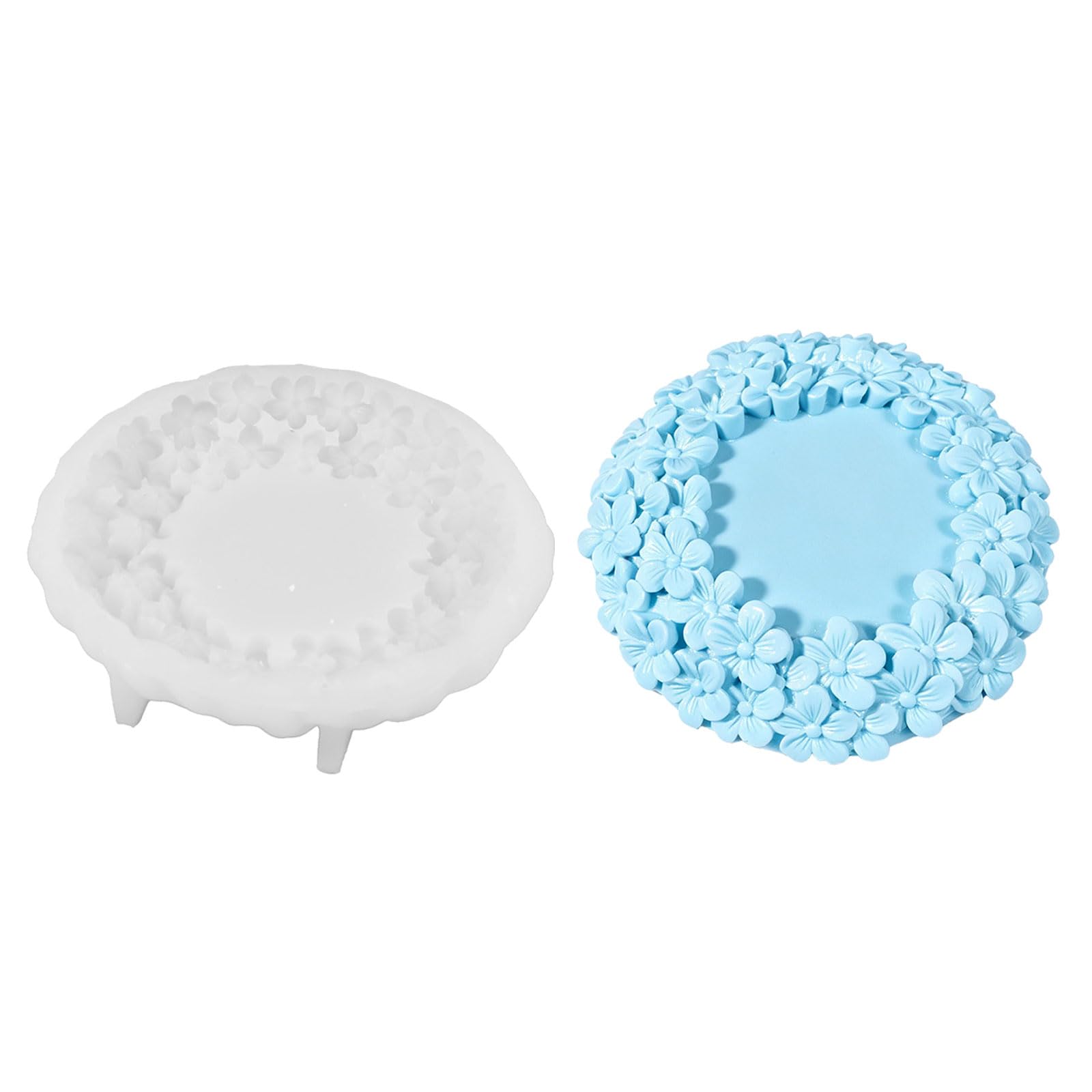 Hsioluted Rings Tray Silicone for Craft Projects with Liquid Silicone Plasters and Concrete Jewelry Display Tray