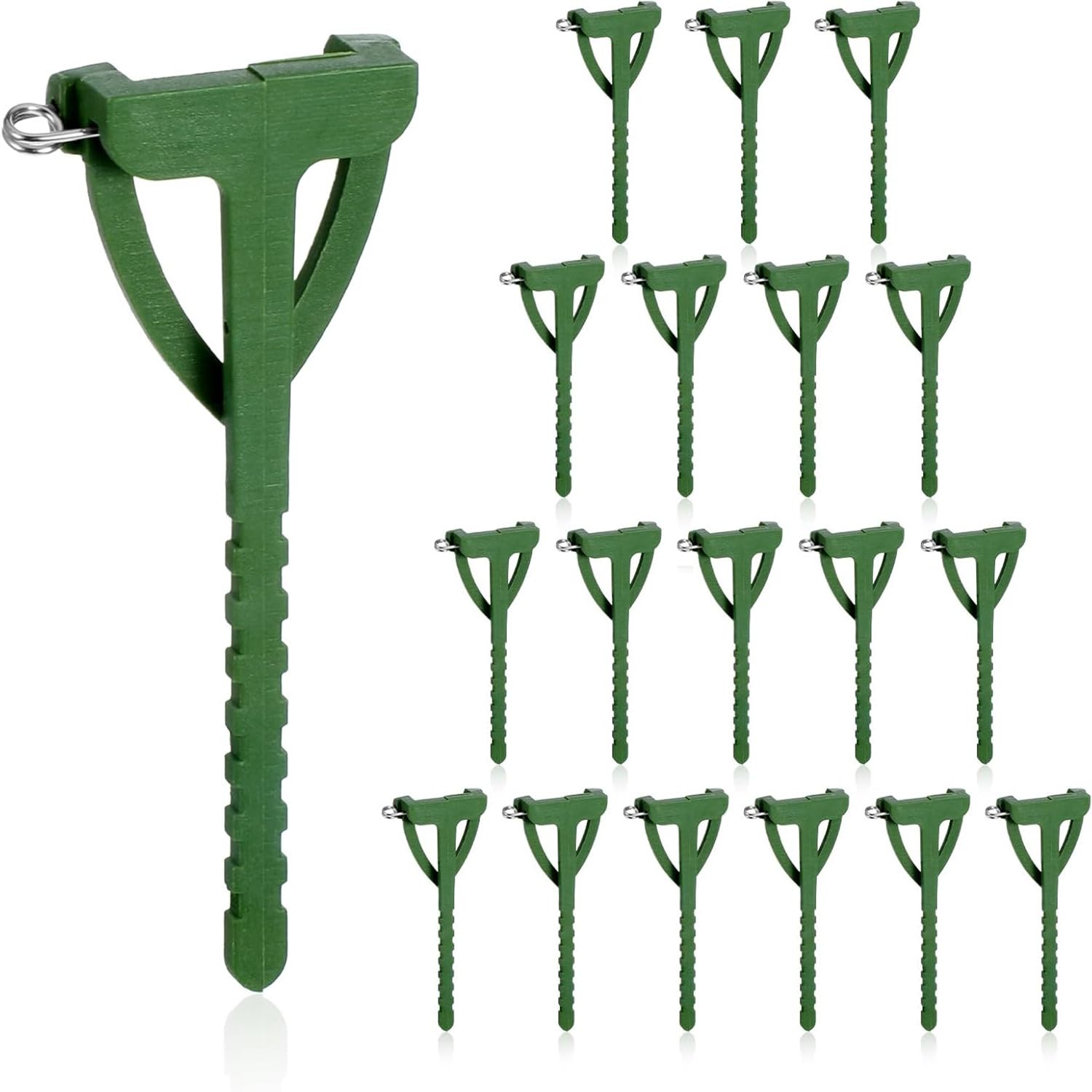 Zheigaoxea Men's 1 20Pcs Boutonniere Pins For Green Triangle Corsage Safety Clips, Buttonhole Flowers Pins Boutonniere Holder For Wedding Party Bride Groom Bridegroom Diy Craft Brooch