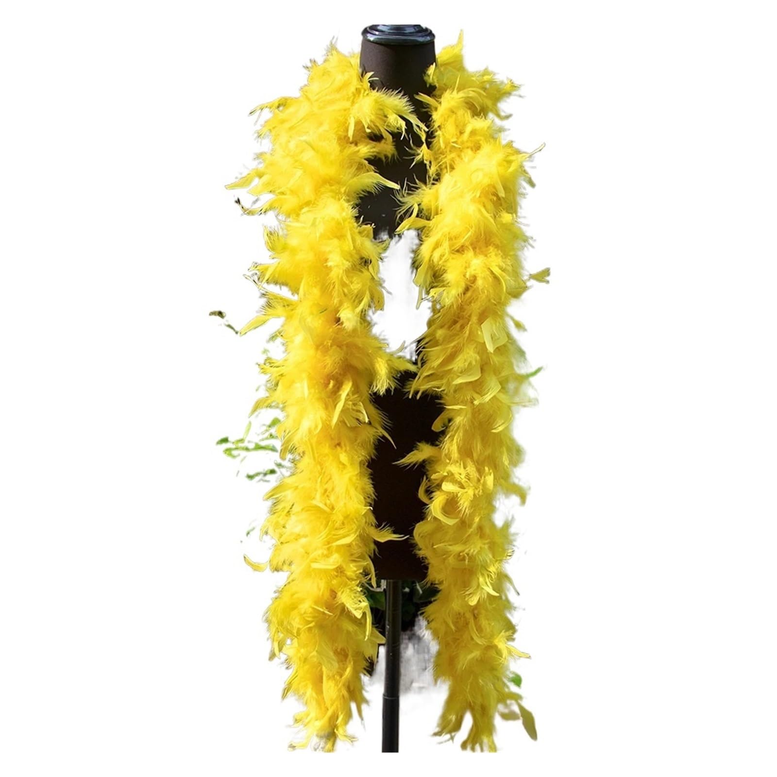 Bunte Federboas Federboa, Marabufedern, Boa, gefärbte Farben for Hochzeit, Schal, , Dekoration, DIY, Basteln, Kostümzubehör(Yellow,90gram)