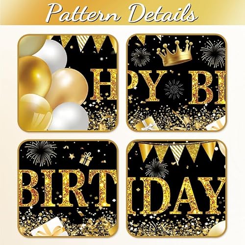 Large Happy Birthday Yard Banner, Happy Birthday Backdrop Banner, Happy Birthday Banner Sign, Happy Birthday Party Decorations Supplies (79 x 16in) (Birthday)