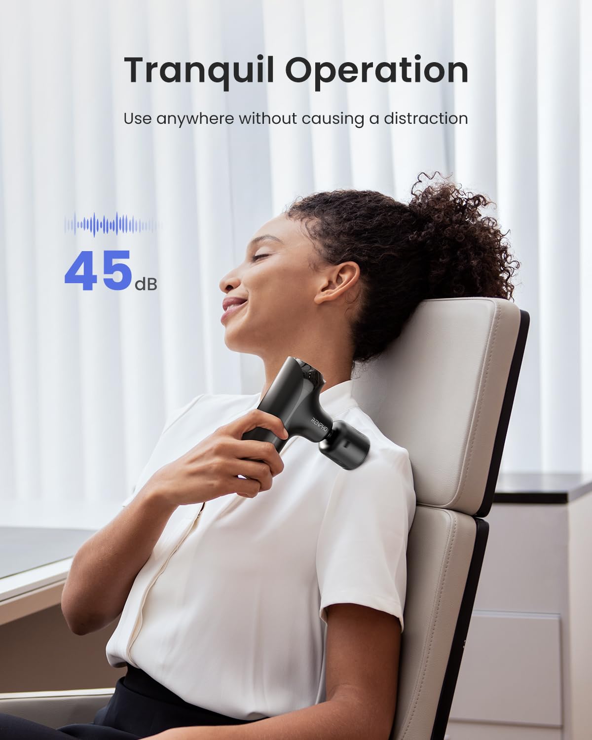 RENPHO Mini Thermacool Massage Gun with Heat and Cold, Pocket-Sized, Small view 7