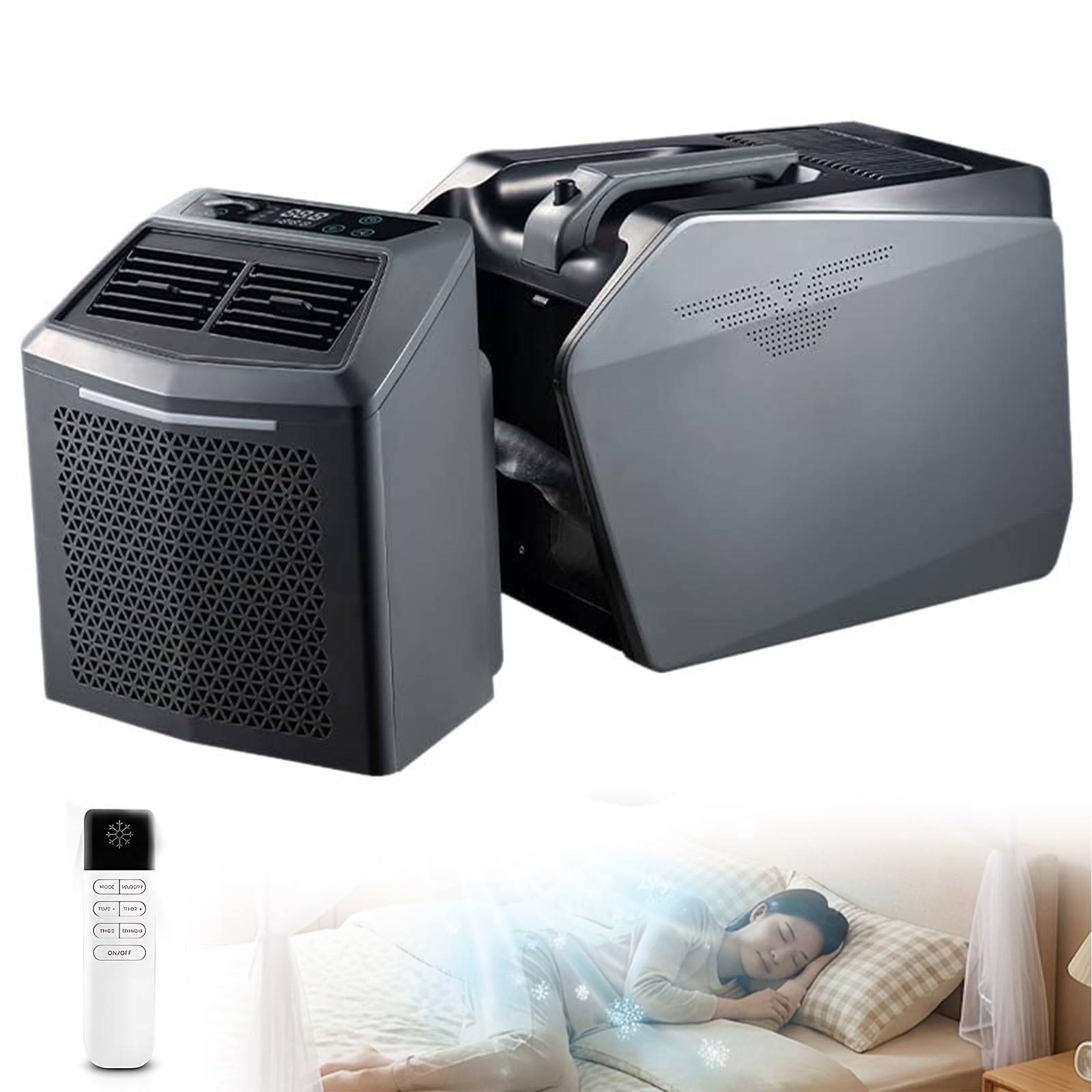 Compact 6200BTU Tent AC, Multi-Voltage Portable Cooling for Van