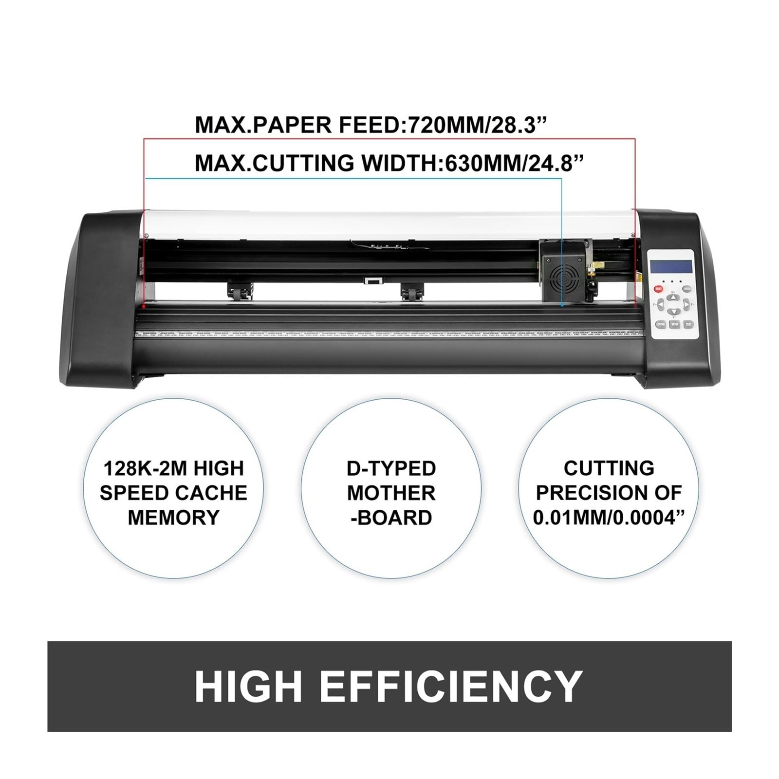 Máquina cortadora de vinilo de 720 mm, plotter de corte de vinilo de 28 pulgadas con control digital, plotter de corte de vinilo, plotter de corte de letreros, impresora de sublimación.