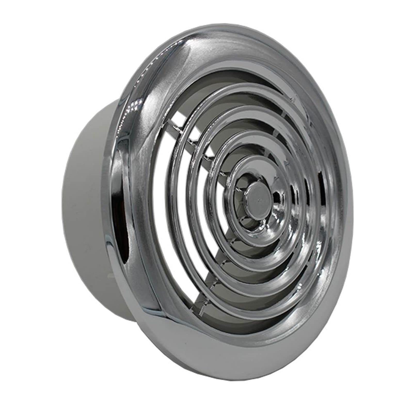 Airvent 404147 Round Ceiling Diffuser Vent GrillePolished Chrome Finish from B&Q