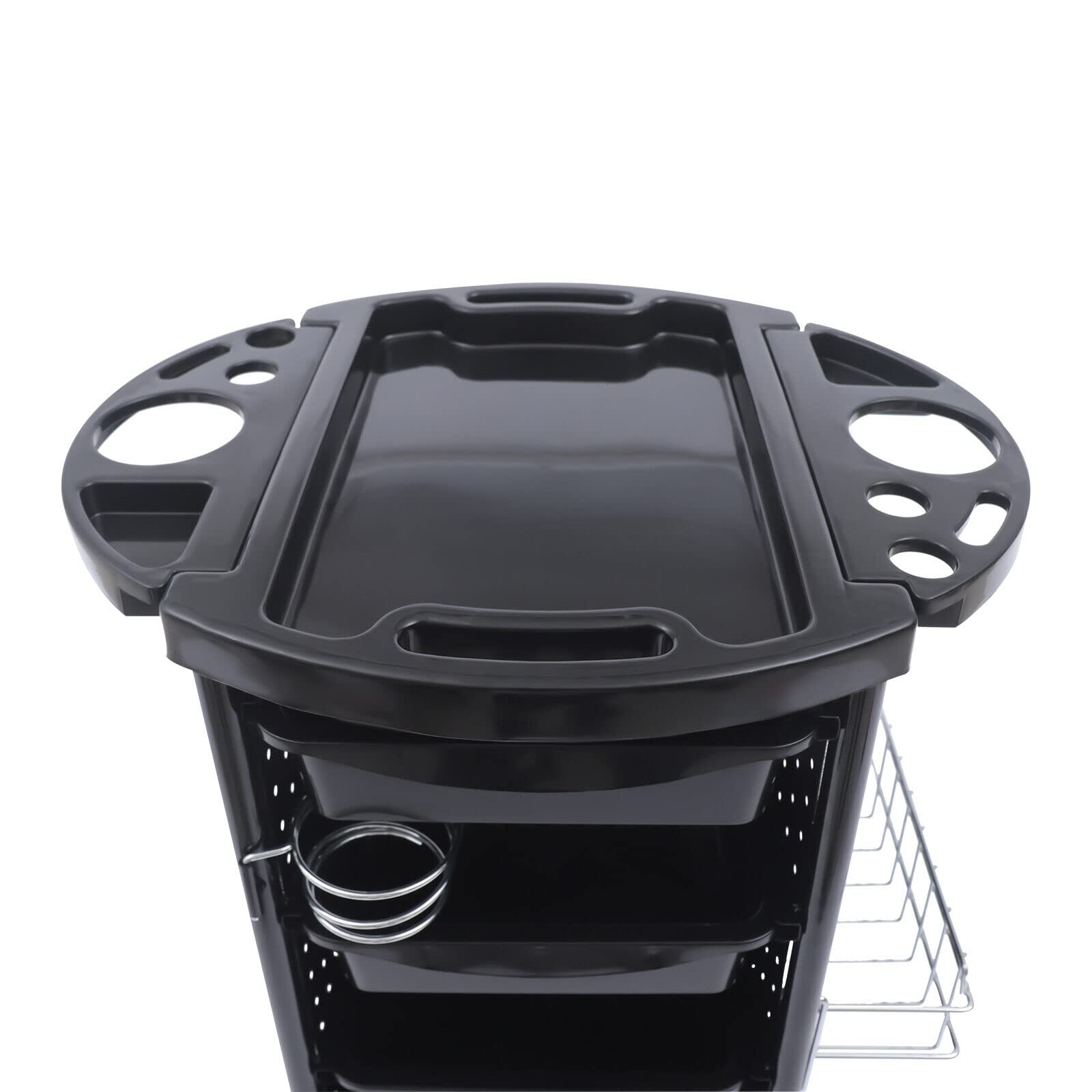 Friseurwagen 6 Etagen Bedienungswagen Beauty Rollwagen Salon Trolley Arbeitswagen Rollwagen Friseur Wagen