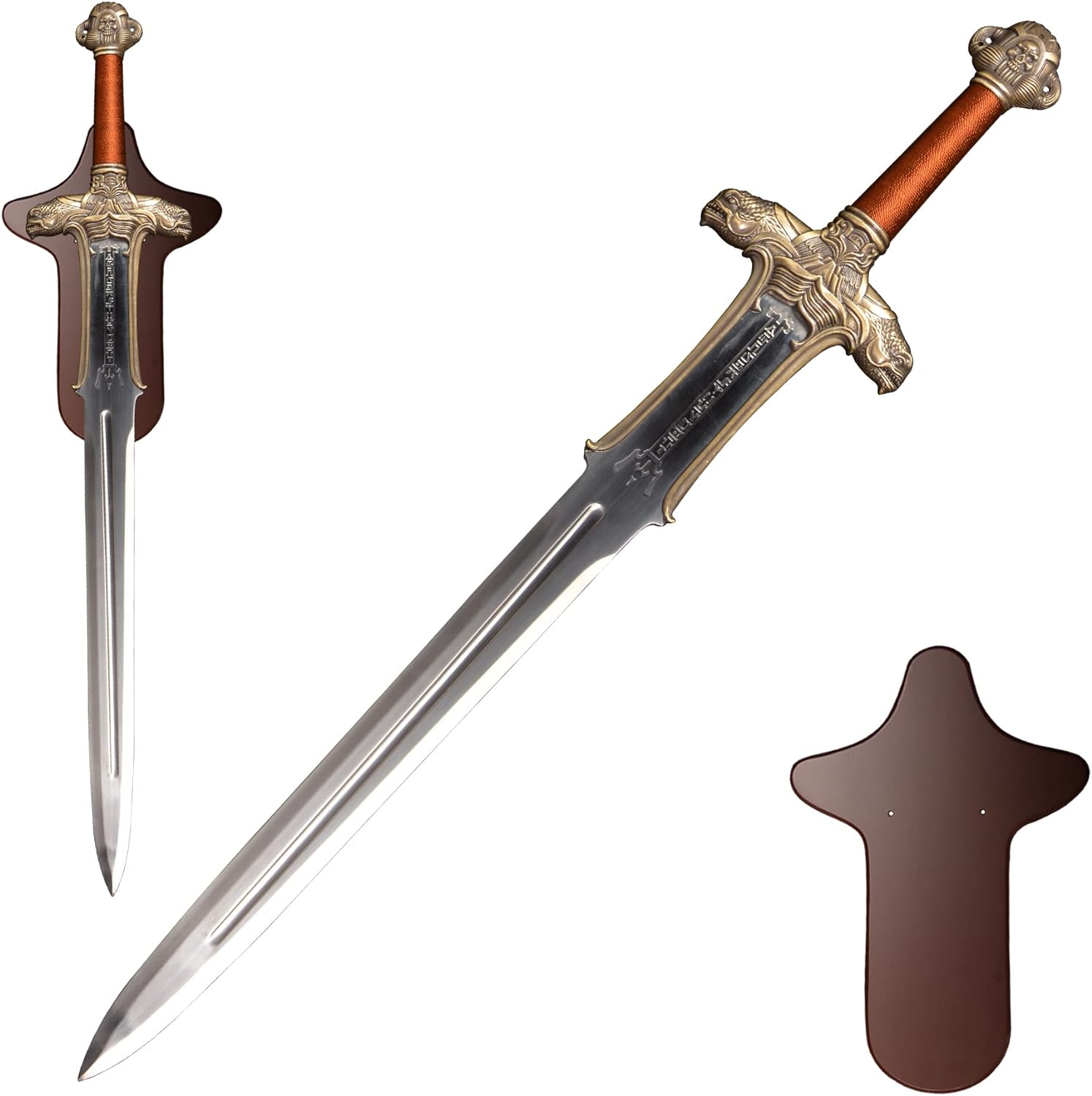 SV Conan The Barbarian Wword-the King's Sword Warrior Sword Western Sword 39 inches-with Hanging Plate