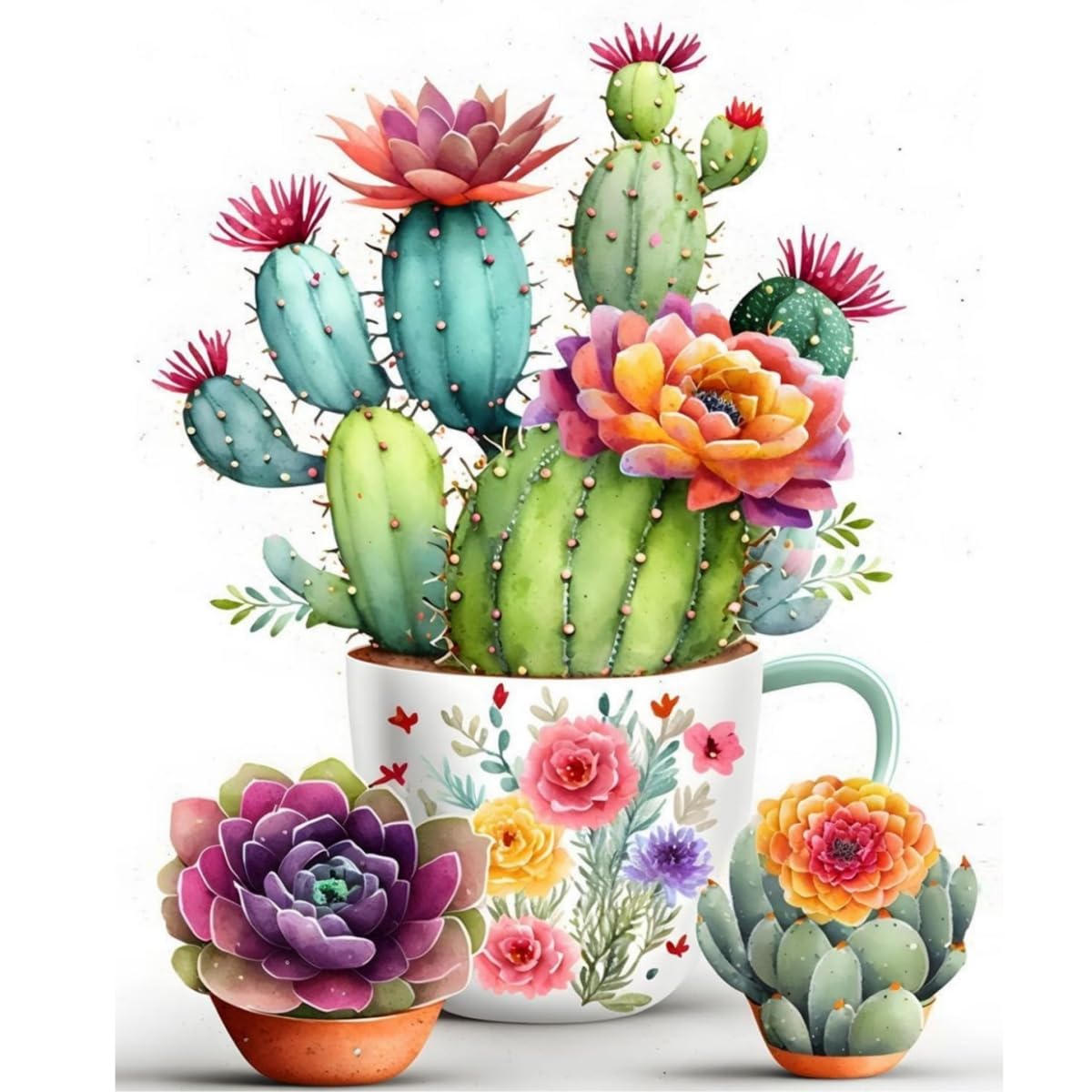 Pintura por Números para Adultos y Niños al óleo de Lienzo DIY, con Pinceles, Pigmento Acrílico, Pintura de Dibujo DIY, Sin Marco 40X50 CM
