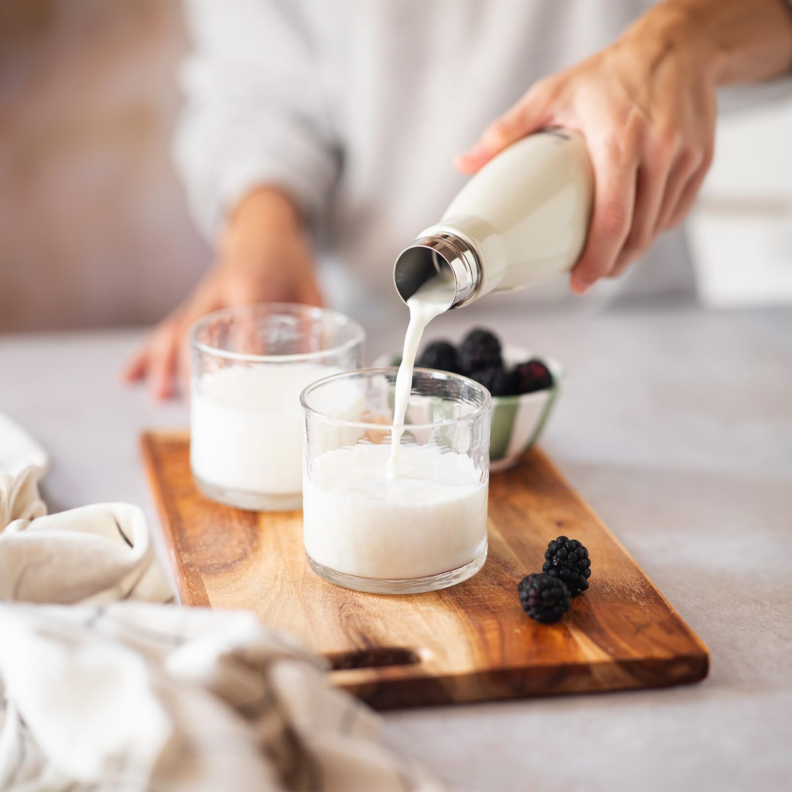 HSN Kéfir en Polvo | Sabor Natural 500g = 50 Servicios | 100% Natural Kéfir de Leche de Vaca Origen Unión Europea | Bajo en Grasa Sin Azúcares añadidos | No-GMO, Vegetariano, Sin Gluten
