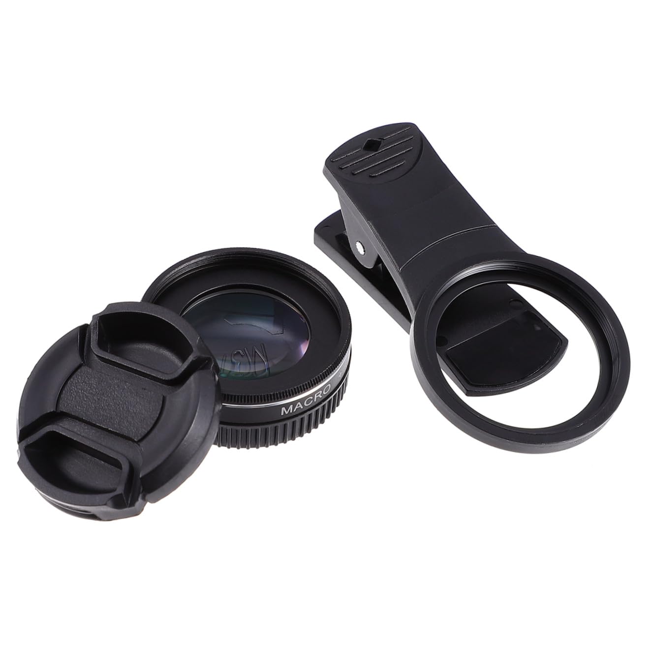 3 Lenti Per Telefono Cellulare 15x 30x Macro 37mm Clip Per Fotocamera Fish Eye Distanza Di Messa A 1-2cm