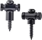 2 PCS Restaurants pour cordes de guitare, Arbres à cordes pour guitare électrique, Restaurers pour chaînes de guitare en métal noir, Guide pour barres de cordes de Roller Accessoires pour guitare de remplacement