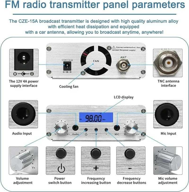 Transmetteur Fm Sans Fil,Recepteur Fm Émetteur Universel Wireless Mini Fm Transmitter Adaptateur