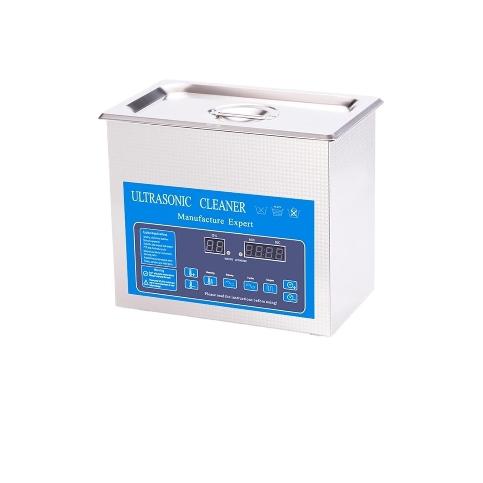 Amazon | 180W 超音波洗浄機 4L 加熱ガラス製品 ジュエリー超音波洗浄