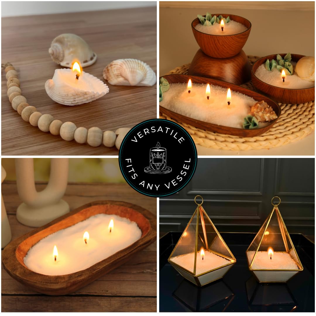 Direct Candle Supply - Bloque de cera de palma de nieve de 10 libras para hacer velas con mechas, para contenedores, moldes y velas de pilar, cera de vela 100% natural