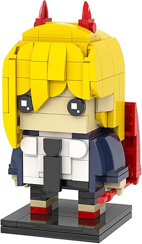 Miniatura 6 de Chainsaw Figures Man - Mini juego de construcción creativo y bonito, modelos de personajes de anime populares, juguetes para regalos de fanáticos