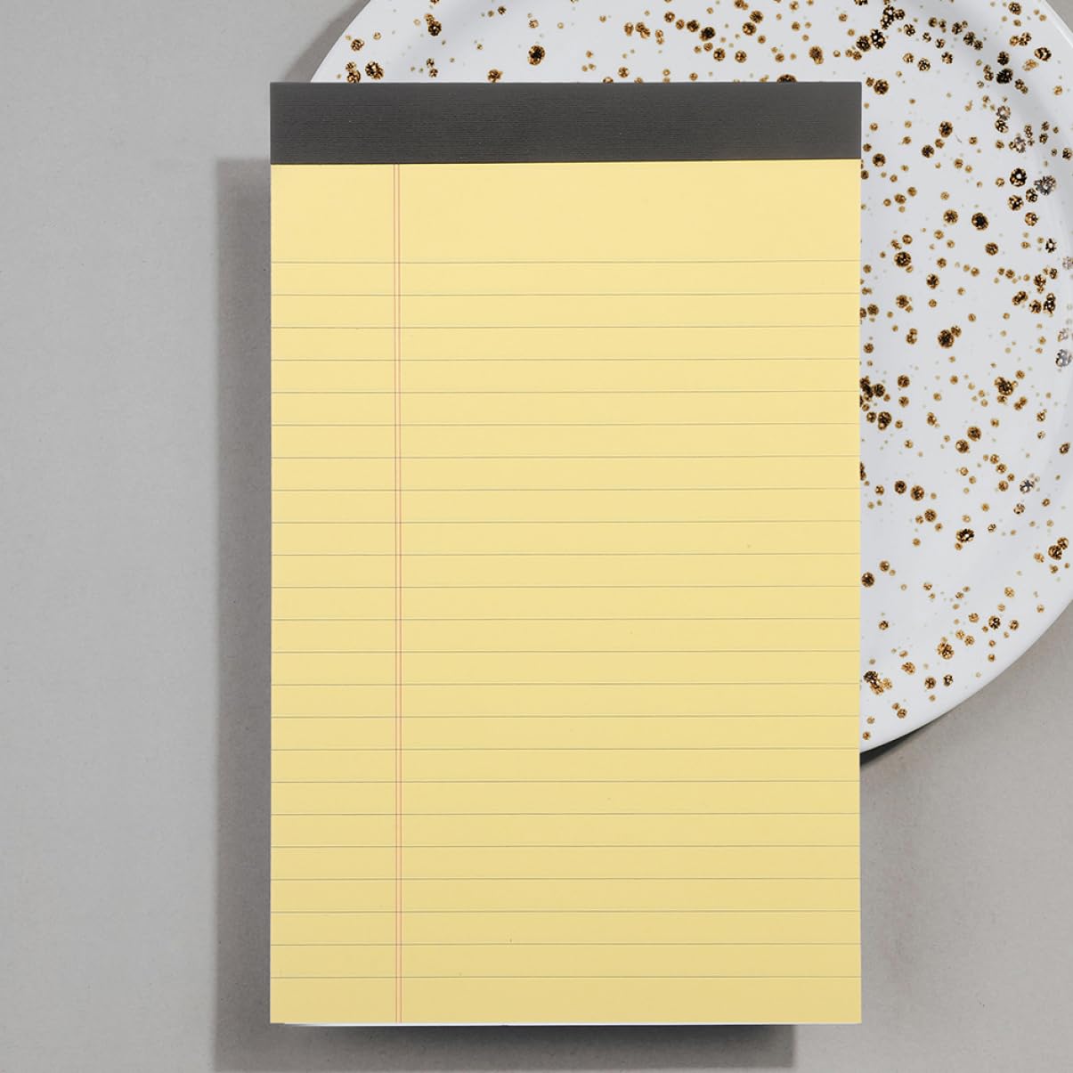 Blocco Notes Legale Giallo 12 Pads, Carta 50 Fogli per Pad | Pagine Strappabili, Formato Tascabile, Scuola e Casa, per Studenti e Famiglie