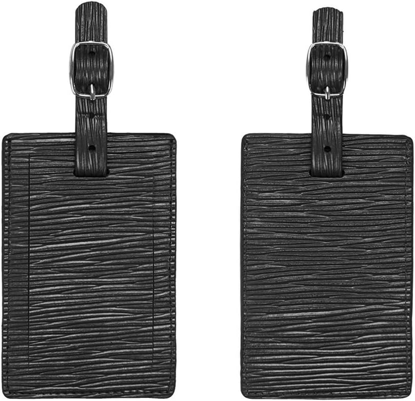 Luggage Tags, Galopar PU Leather Suitcase ID Tags Travel Luggage Baggage Handbag Tag Labels Travel Accessories(2 Pack)