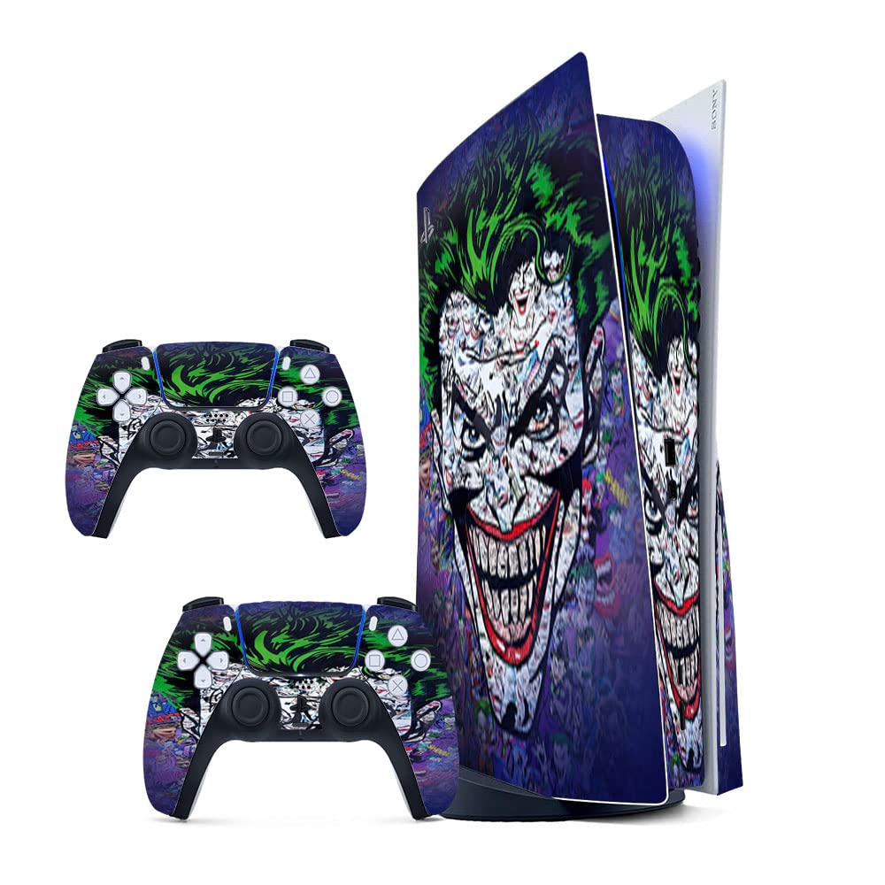 See full amazon price history chart for GADGETS WRAP Printed Vinyl Skin Sticker Decal for Sony PS5 PlayStation 5 Disc Edition Console & 2 Controller (Skin Only, Console & Controller not Included.) - Joker Comics Multicolor GADGETS WRAP Printed Vinyl Skin Sticker Decal for Sony PS5 PlayStation 5 Disc Edition Console & 2 Controller (Skin Only, Console & Controller not Included.) - Joker Comics Multicolor (B0BW3SX6NL) Amazon Price History, Amazon Price Tracker