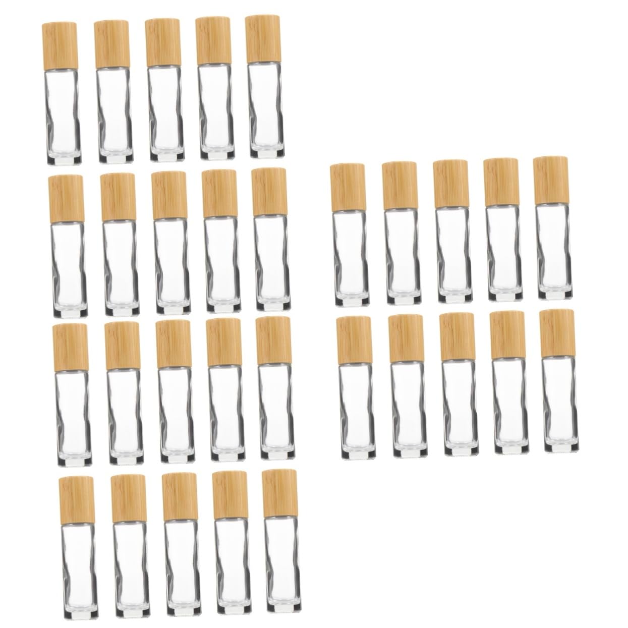 Healeved 30 Roll Flaschen Nachfüllbare Parfumflakons Kleine Ätherische Öle Behälter Transparent Reisegeeignet Design Praktisch Für Aromatherapie Und DIY Zufällige Zufällige Farbe