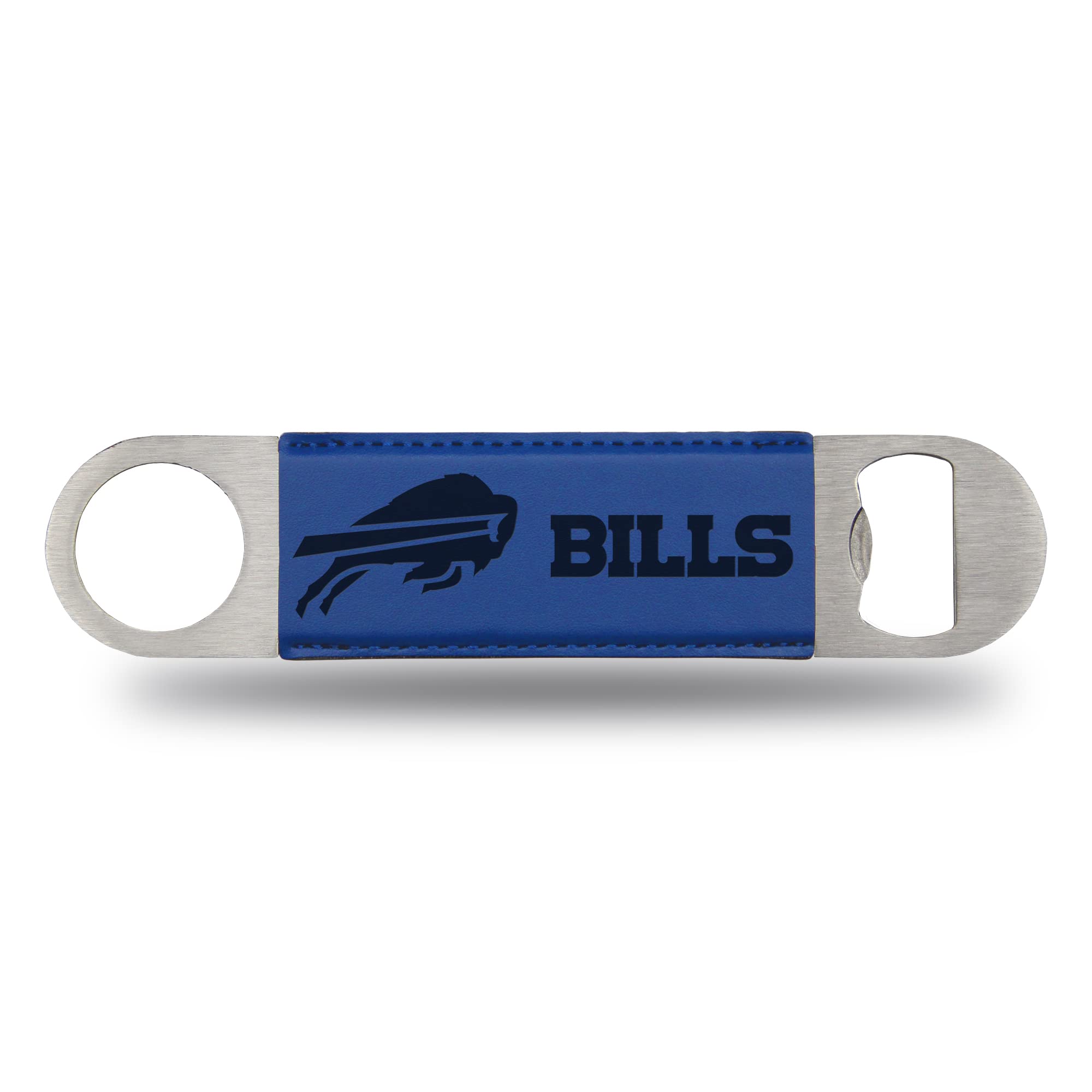 Rico Industries NFL Laser Engraved Bar Blade Faux Leather Laser Engraved Bar Blade - Great Beverage Accessory for Game Day