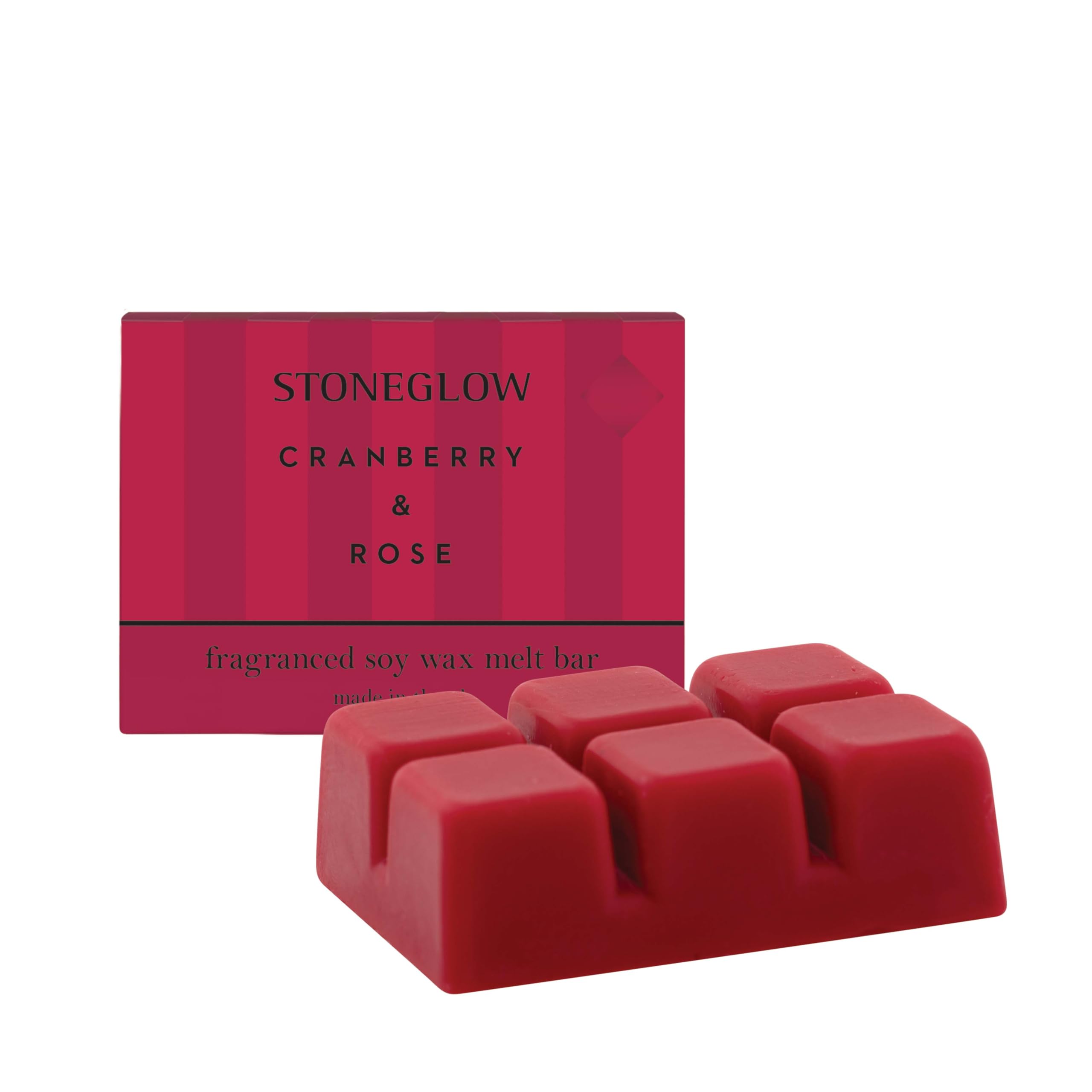 Stoneglow Red Modern Classics Collection - Cranberry & Rose Soy Wax Melt Bar