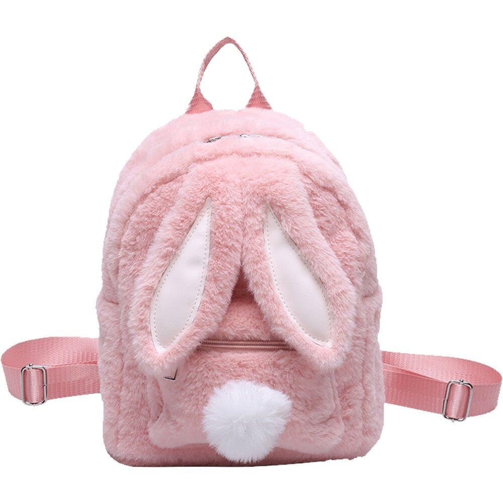 Sac à dos mignon en peluche lapin grand sac d'école voyage filles femmes