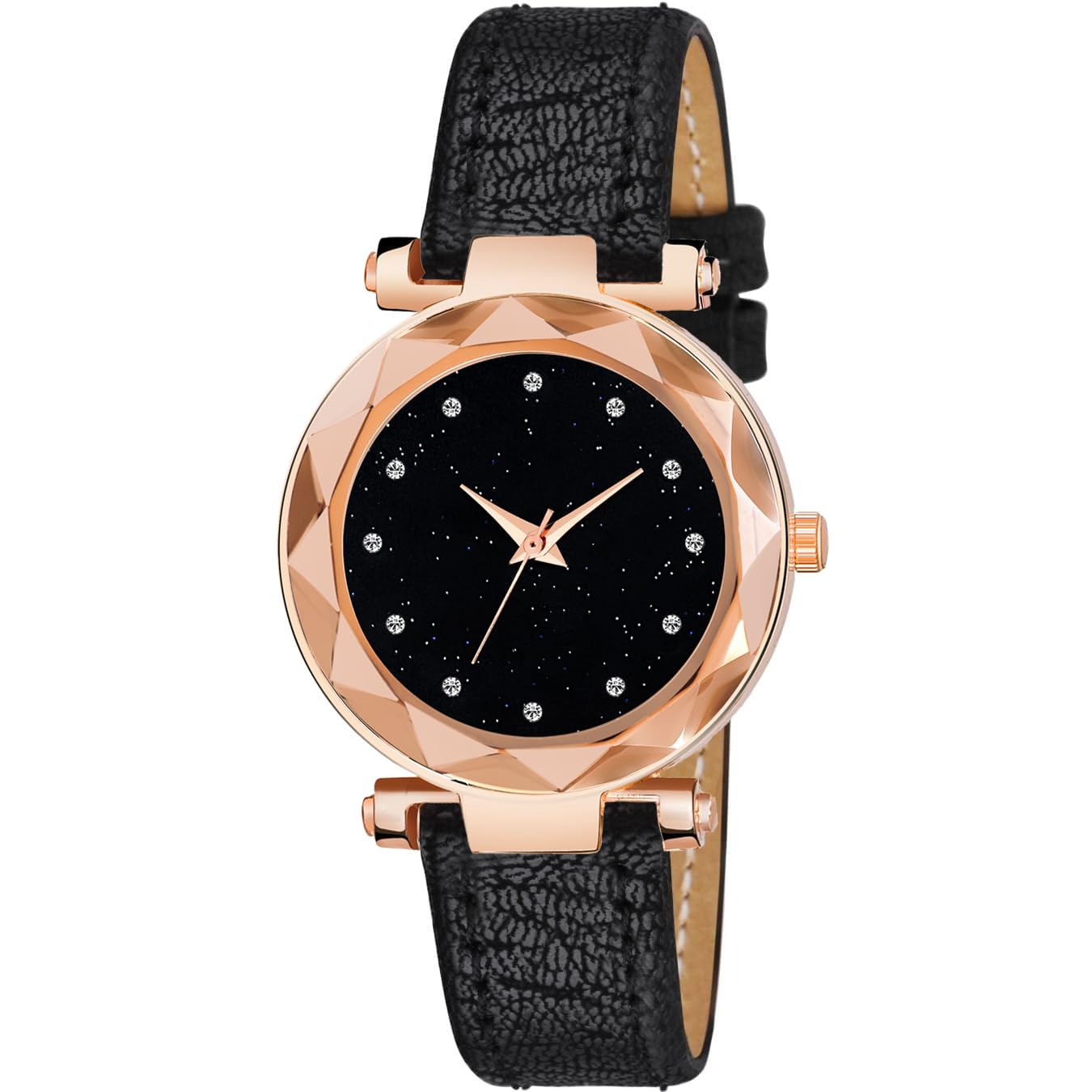 Talgo Alluring Analogue 12Diamond Black Dial and Black Leather Strap Graceful Stylish Wrist Watch for Girl and Women Pack of 1-GENRG12DBLKDBLKCUTL (B0CBMQTXGR) Amazon Price History, Amazon Price Tracker