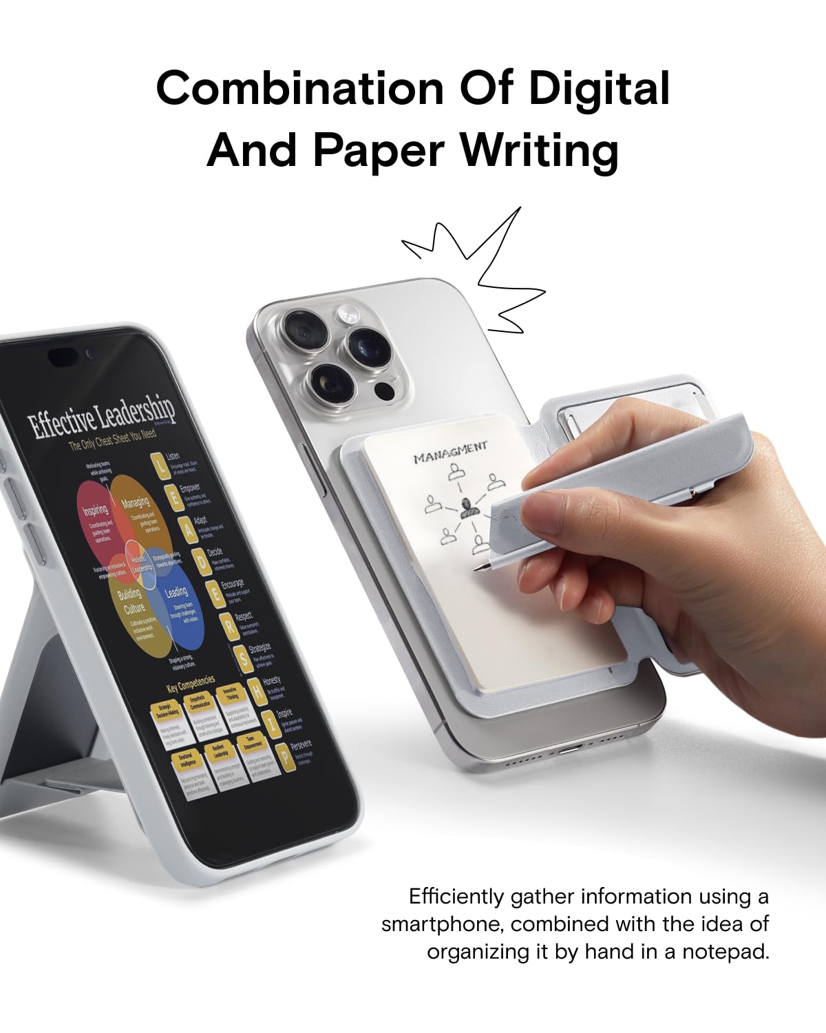 MOFT Snap Flow Phone Stand, Action Inspiration Magnetic Notepad Stand Compatible with Magsafe - Image 3