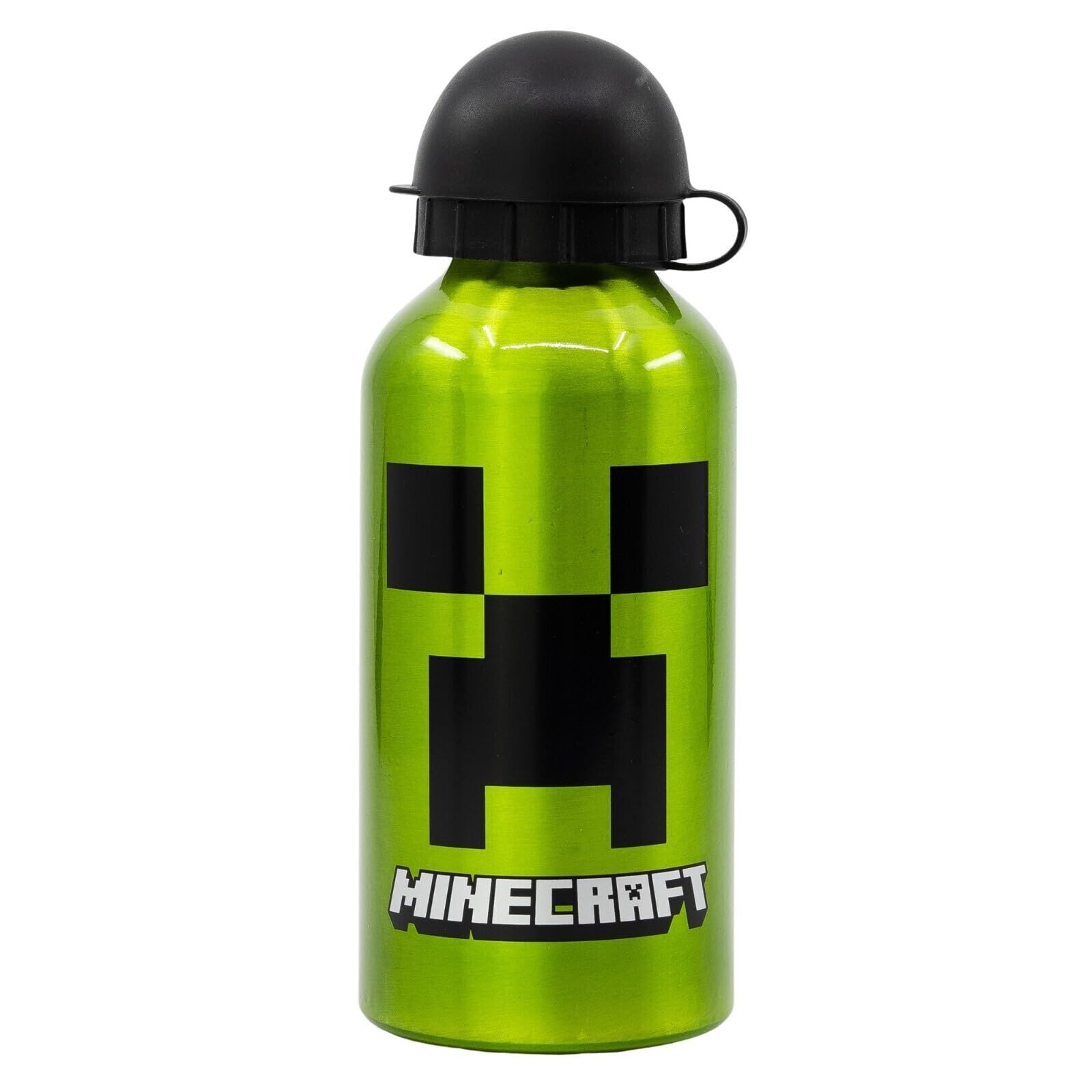 Aymax Minecraft Kinder Lunch Set 2-teilig, Brotdose mit Aluminium-Trinkflasche 400 ml, Steve & Creeper, Pausenbox für Schule, Kindergarten & Ausflug