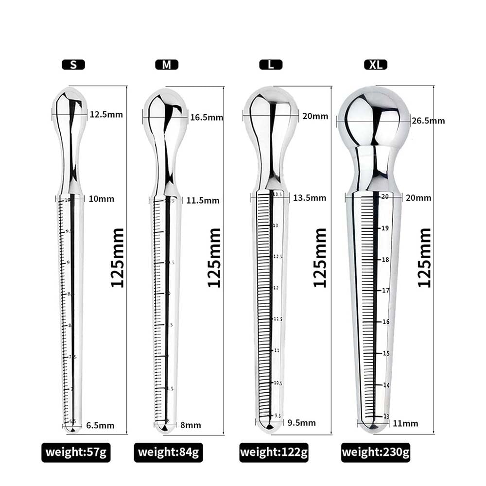 preni Dilatatore Uretrale da Uomo in Acciaio Inox, Sonda Uretrale con segni di Scala Asta Uretrale Dilatatoreper Pene Pene Plug per Uomini, Giocattoli Sessuali dell'uretra Maschile