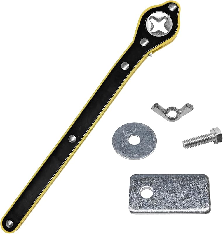 Car Jack Wrench, 360° Swivel Ratchet Wrench Tire Repair Tool with Long Handle, Labor-Saving Scissor Jack Lift Speed Handle Tool for Trucks Vans SUVs, Car Accessories