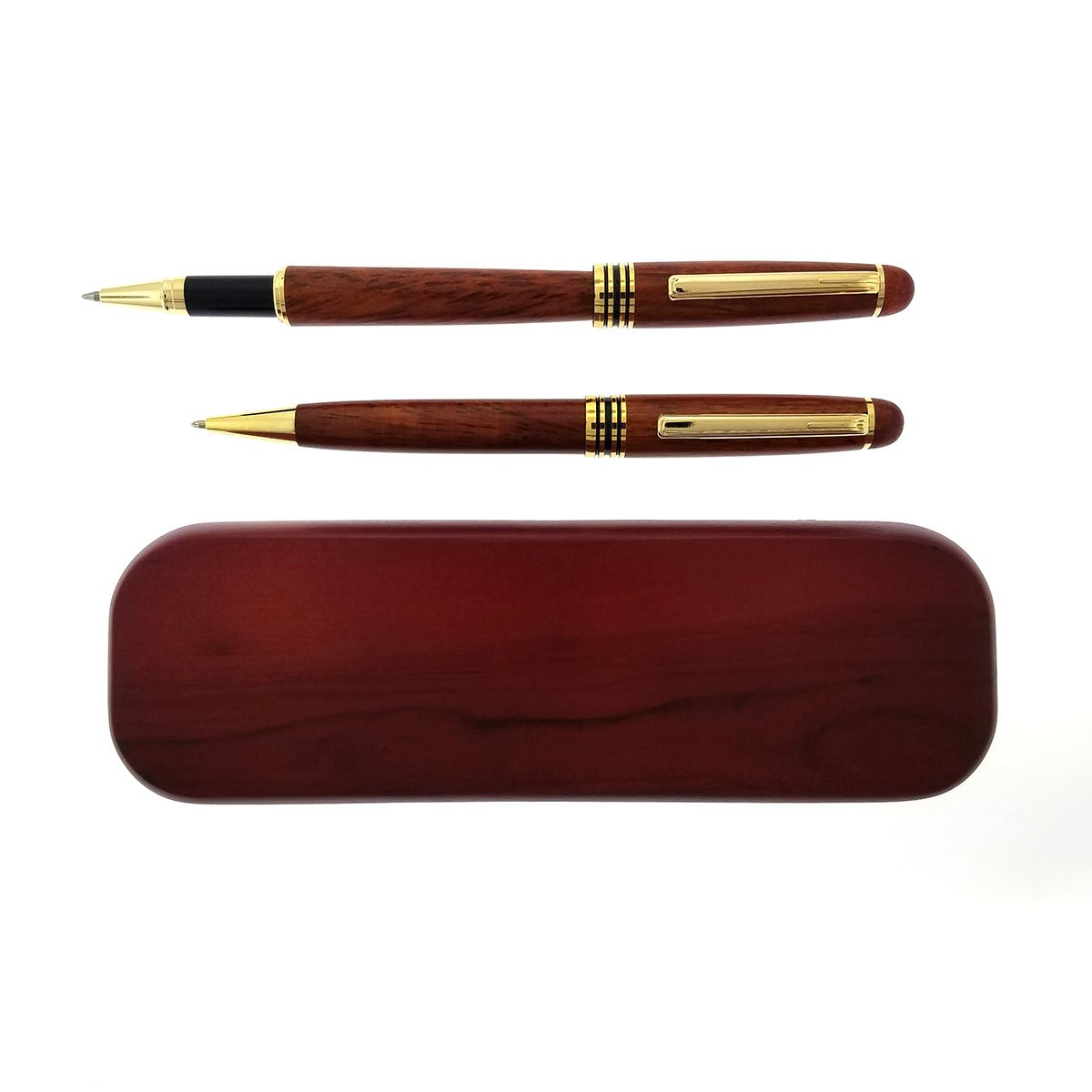 GIFTS INFINITY Engraved/Personalized Rosewood 2 Pen Set Free Engraving.