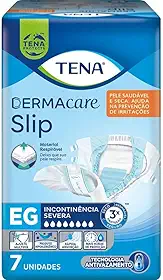 Tena Slip Dermacare, Fralda Geriátrica para Incontinência Urinária, EG -7 unidades