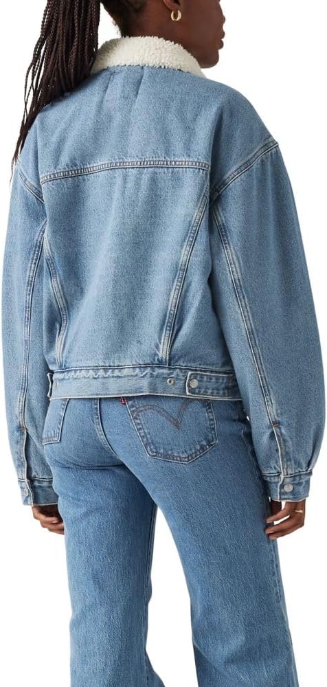 Levi's Women's 90s Sherpa Trucker Jacket (Standard and Plus) - Image 2