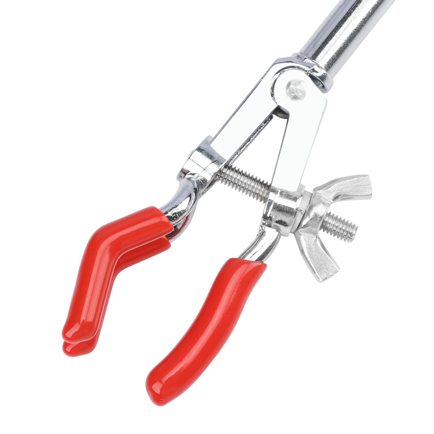 stonylab Petite Pince à 3 Branches Réglable, Pince Solide Style Doigt Polyvalente Pivotante pour Extension de Laboratoire, Accessoire de Laboratoire