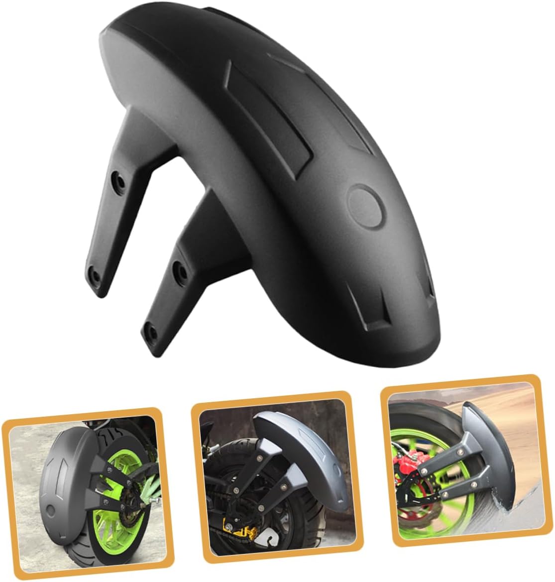 Ciieeo Motorcycle Rear Mudguard Splash Guard for Wheel Mud Flap for Easy Installation and Mud Splash Prevention