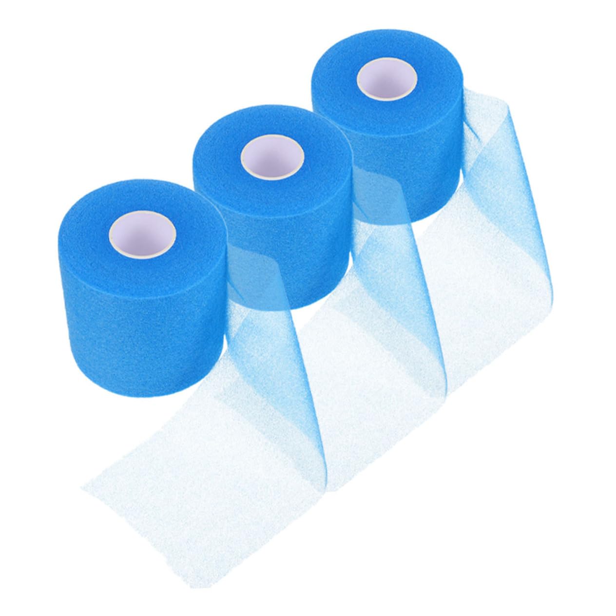 UKCOCO Cinturón Deportivo Amortiguador. Vendas Elásticas Vendas Elasticas Tape Deportivo Fortalecedor Agarre Cinta De Atleta De Entrenamiento Envolver Cintas Esponja Blue