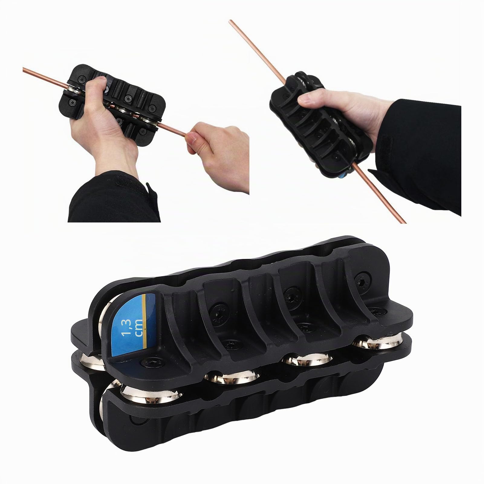 Redresseur de Tube Portatif 1/2 Pouces, Outil de Redressage de Tube Métallique, Redresseur de Tuyau de Conduite de Carburant de Frein pour Tube en Acier, Cuivre et Aluminium