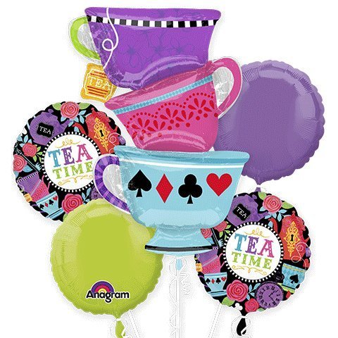 Anagram Tea Time Party Bouquet of Balloons, kit, Party, Set, Decorations, Decor