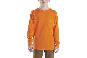 Kids Long Sleeve Crewneck T-Shirt with Pocket - A reliable pick for all-day exploration