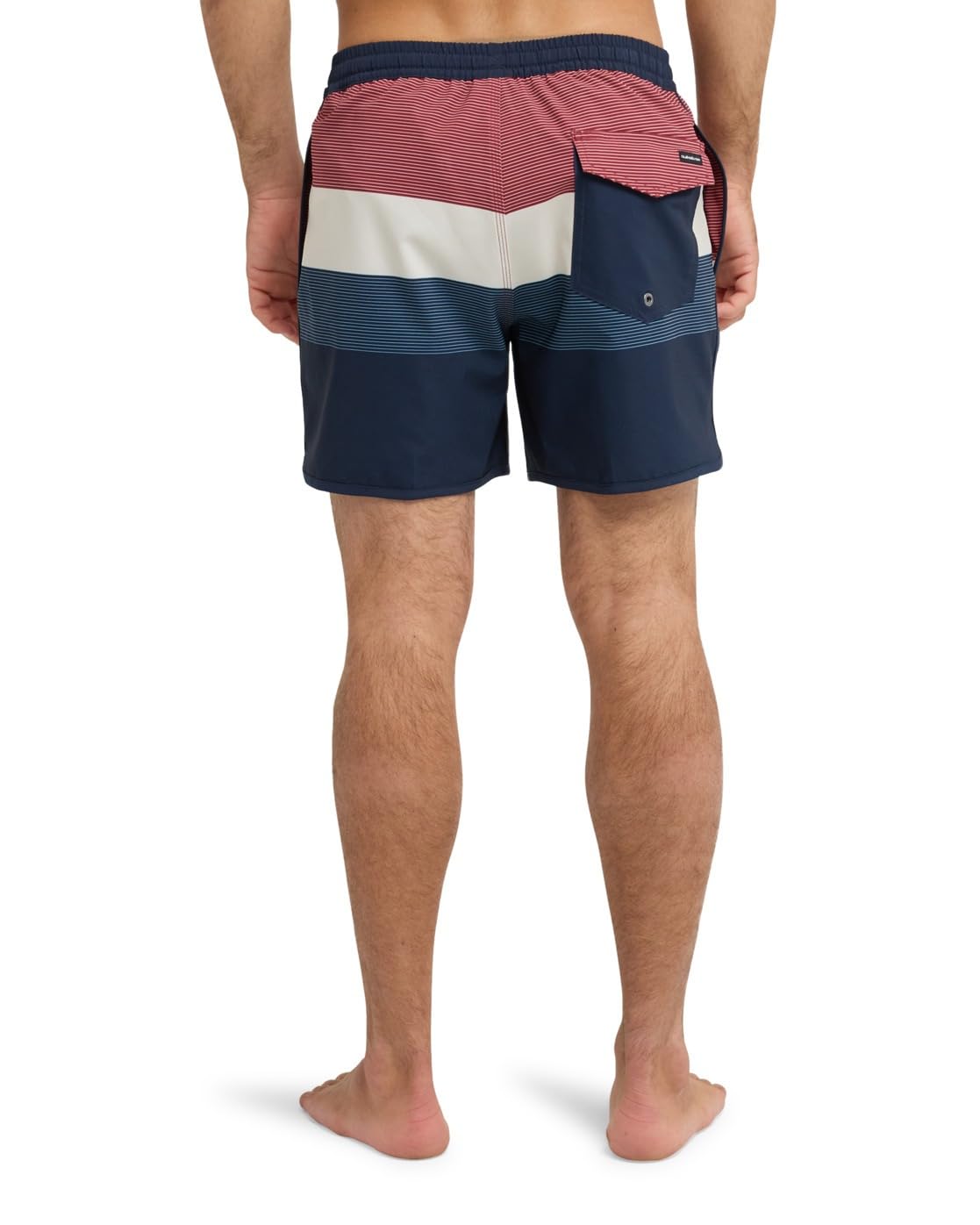 Quiksilver Stretch Scallop Volley 16" - Short de Natación - Hombre - Azul.
