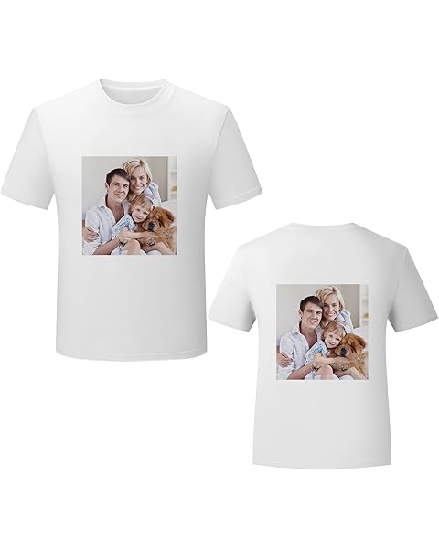 G9W168 Custom T Shirts for Men Women–Personalized Gifts Funny Custom Shirt with Pho...