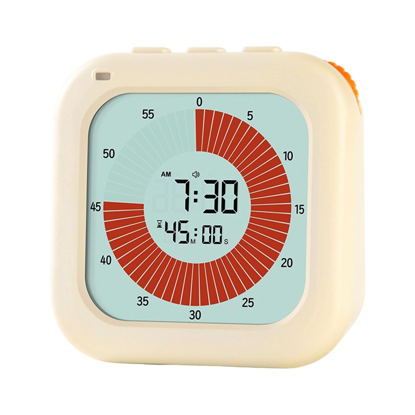 Carotoe Beige Child Friendly Countdowns Clock With Glares Proof Screen For Concentration Improvement Task Efficiency And Training Concentration Timers With Lcd Screen