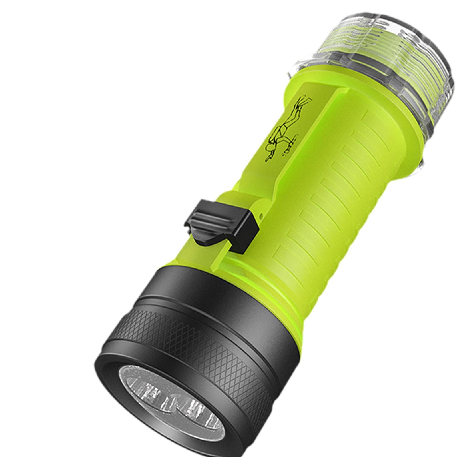 rockible Lampe de Poche de plongée sous-Marine, 2 Modes d'éclairage, Torche Lumineuse pour Sports sous-Marins et Camping