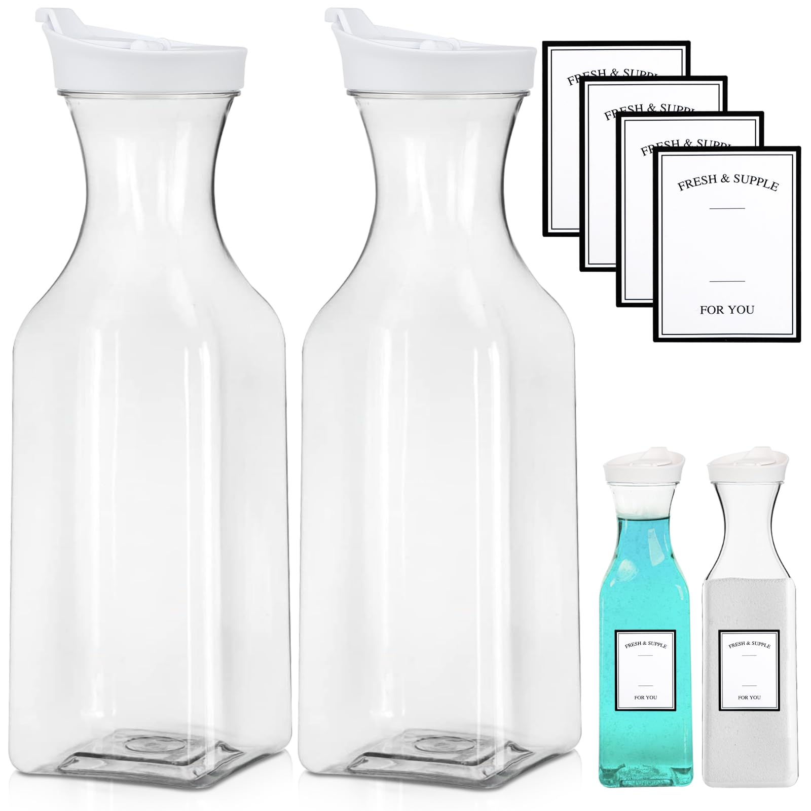 1500ML Dispensador de Detergente Lavadora 2Pcs Dosificador Detergente Lavadora Almacenamiento de Detergente en Polvo Reutilizable Contenedor Detergente Lavadora