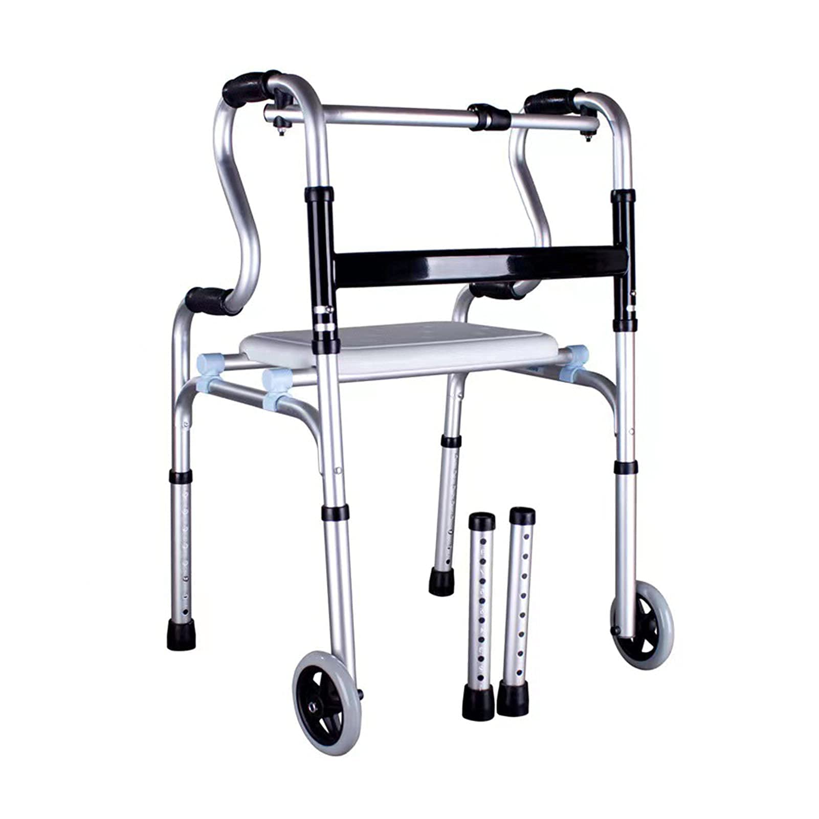 Buy Upright Posture Rolling Walker, Height Adjustable Rollator