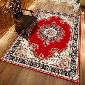 Perzische Stijl Super Zachte Flanel Antislip Tapijt 3D Afdrukken Woonkamer Slaapkamer Tapijt Woondecoratie Mat W11229…