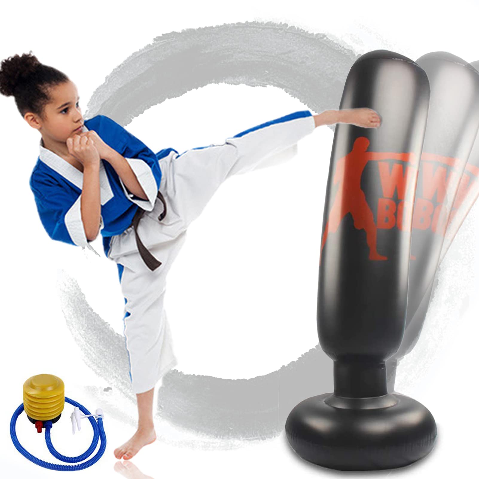 Buy Punching Heavy Bag, Adult & Kids Freestanding Punching Bag Heavy