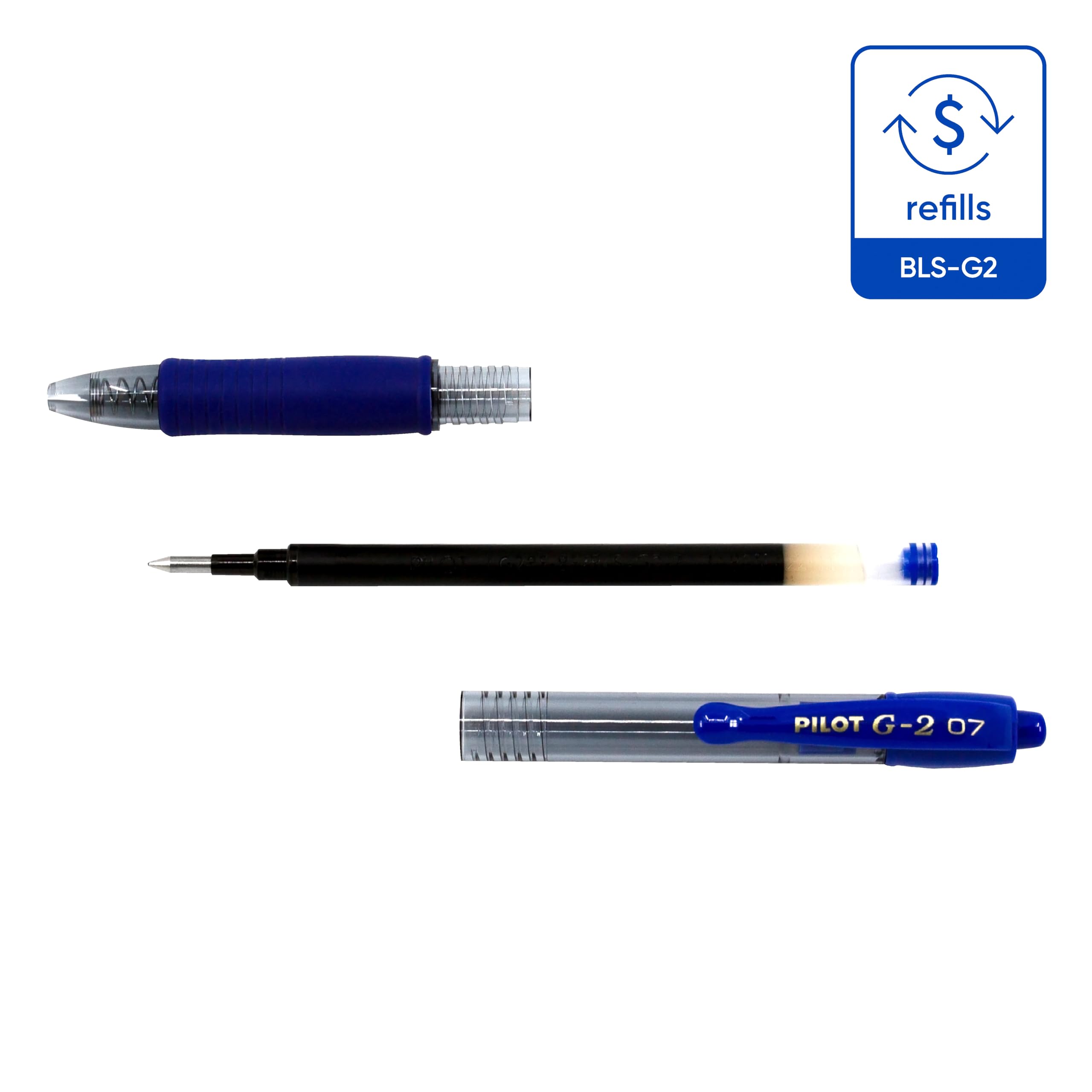 Amazon | (Single, Blue) - Pilot G207 Retractable Gel Rollerball