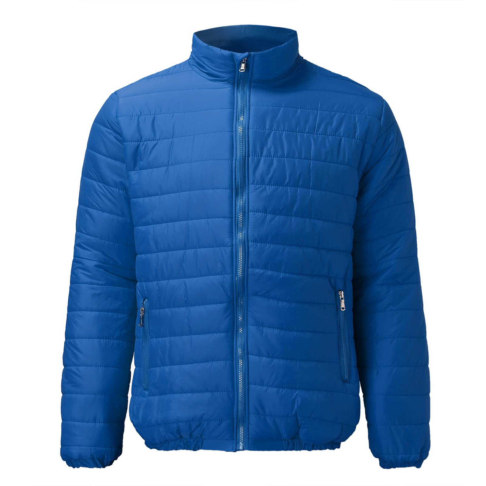 Piumino Uomo 100 Grammi Invernale Senza Cappuccio con Colletto Eretto e Zip Giacca a Vento Imbottita Trapuntata Traspirante Caldo Casual Leggero Primaverile Autunnale per Lavoro Sportiva Trekking 2025